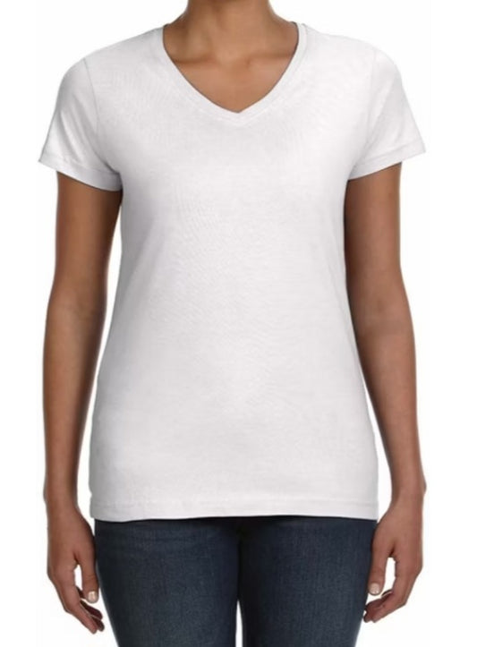 Women's Customized  V-Neck T-Shirts